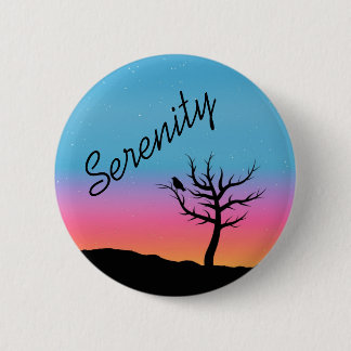 Twilight Sky Serenity Design Button