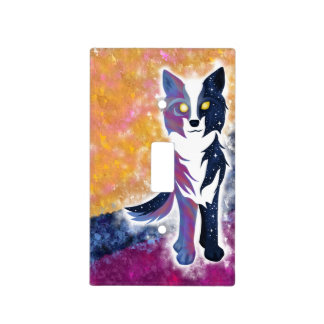 Twilight Sky Wolf Light Switch Cover