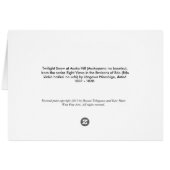 Twilight Snow at Asuka Hill Cards (Back Horizontal)