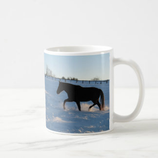 Twilight snow coffee mug