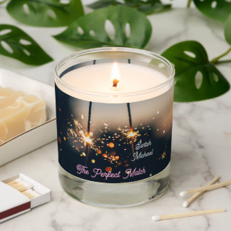 Twilight Spark Romance – Elegant Wedding Sparkler  Scented Candle