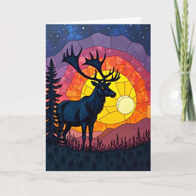 Twilight Stag Fathers Day Card (Front)