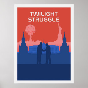 Twilight Struggle Board Game Minimalist Travel Poster
