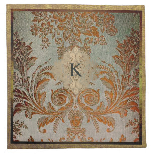 Twilight Sunset Brocade Cloth Napkins