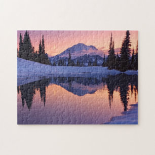 Twilight, Tarn and Crescent Moon Jigsaw Puzzle