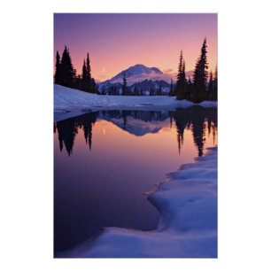 Twilight, Tarn and Crescent Moon Poster