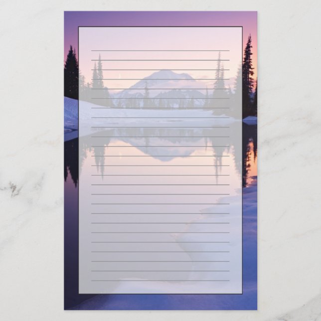 Twilight, Tarn and Crescent Moon Stationery (Front)