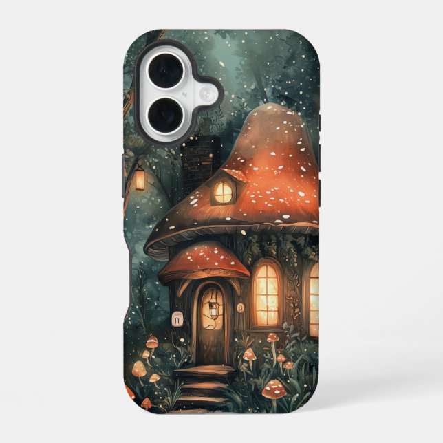 Twilight Toadstool Cottagecore Phone Case (Back)
