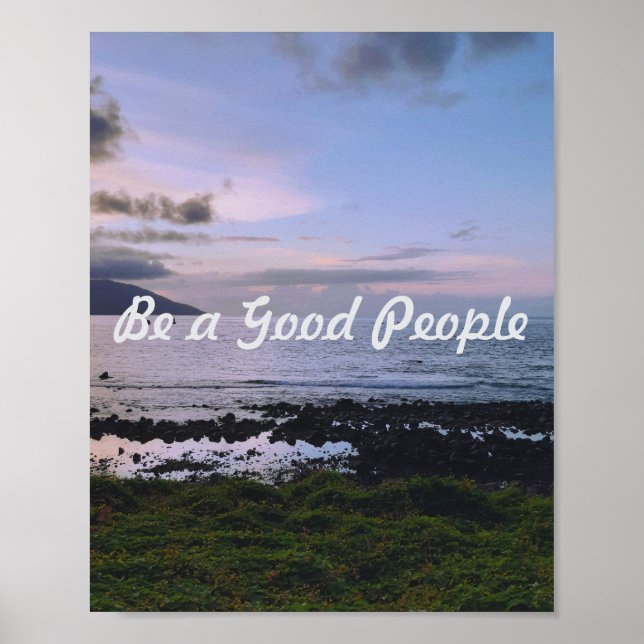 Twilight Tranquility by the Shore Poster (Front)