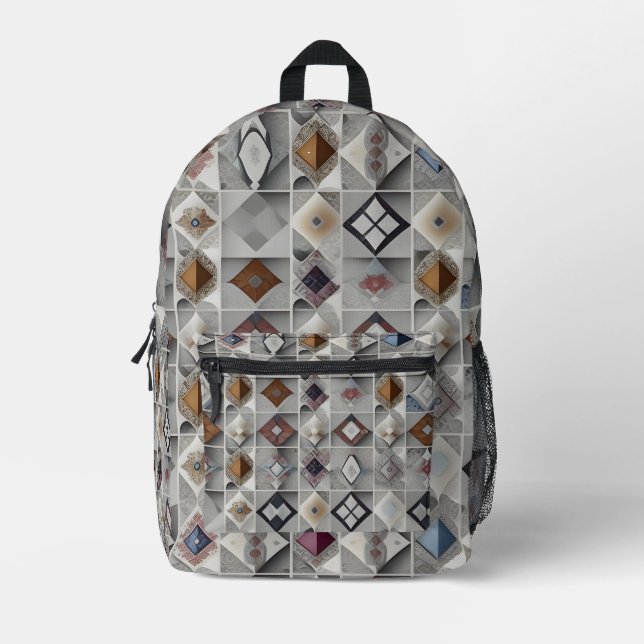 Twilight Trellis Printed Backpack (Front)