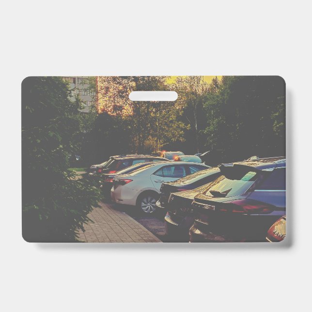 Twilight Urban PVC Name Badge – Customizable (Front)