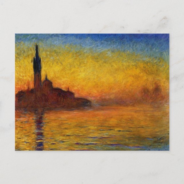 Twilight, Venice by Claude Monet Postcard (Front)