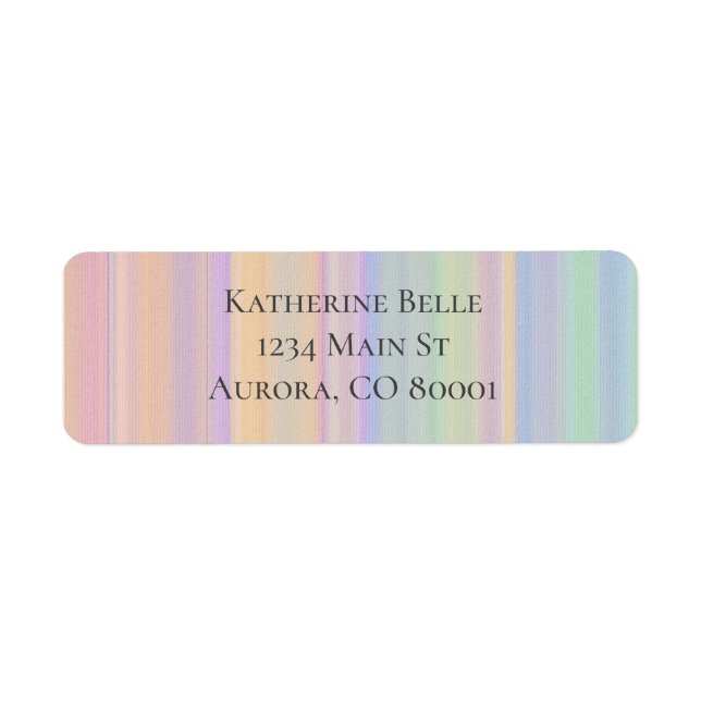 Twilight Vista Brightly Colored Southwest Pattern Label (Front)