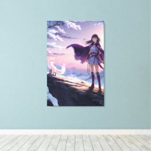 Twilight Warrior | Anime Fantasy Canvas Print