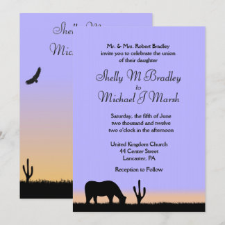 Twilight West Wedding Invitation