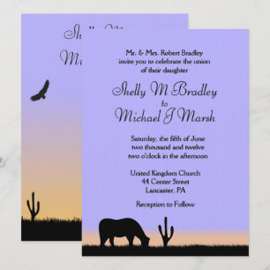 Twilight West Wedding Invitation