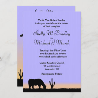 Twilight Western Wedding Invitation