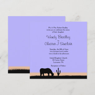 Twilight Western Wedding Invitation