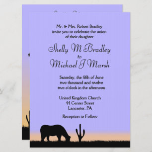 Twilight Western Wedding Invitation