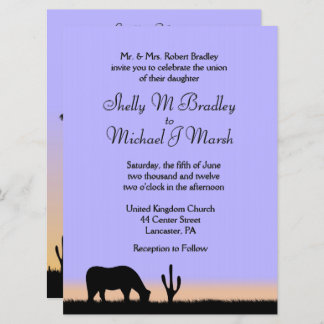 Twilight Western Wedding Invitation