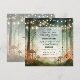 Twilight Whispers of the Woodland Wedding Invitation