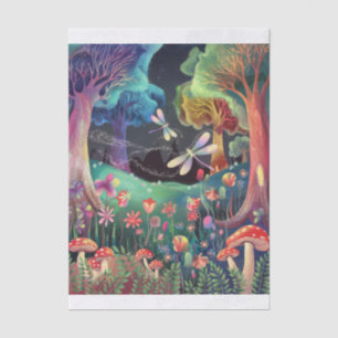 Twilight Woodland Fantasy, Fairyland Vertical Tissue Paper