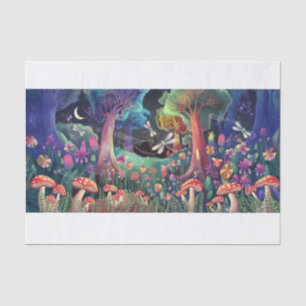 Twilight Woodland Fantasy, Whimsical Fairyland Tissue Paper