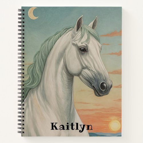 Twilights White Horse Notebook