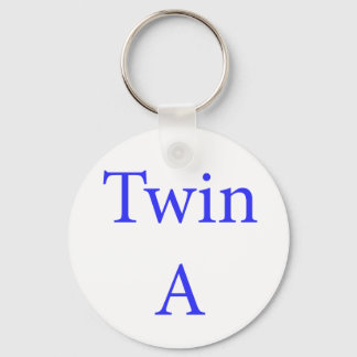 Twin A Blue Keychain