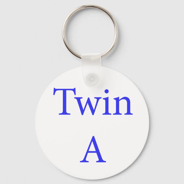 Twin A Blue Keychain (Front)