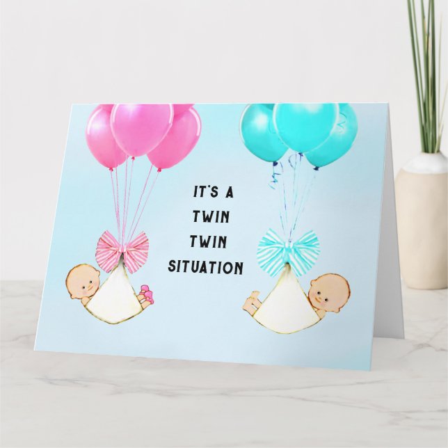 Twin Babies Card (Front)