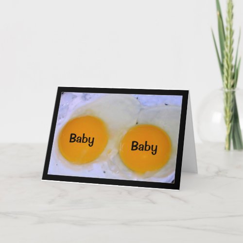 Twin Babies _ Thats Egg_stra Special Card