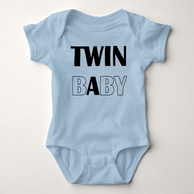 TWIN BABY A BABY BODYSUIT (Front)