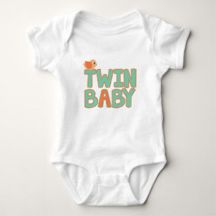Twin Baby "A" Baby Bodysuit