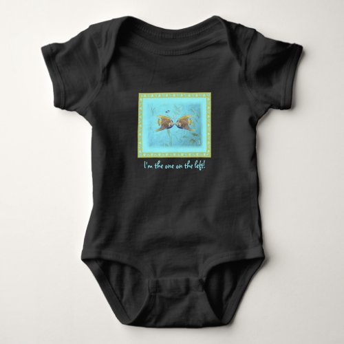 Twin Baby Angelfish Baby Bodysuit