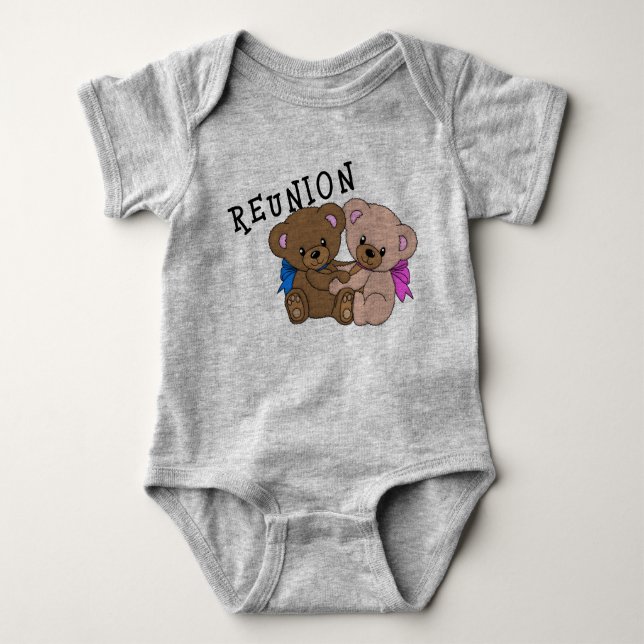 Twin baby bodysuit (Front)