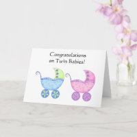Twin Baby Girl and Boy Congratulations
