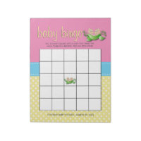 Twin Baby Girl Shower Baby Shower Game Notepad