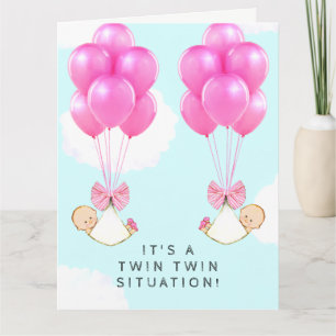 Twin Baby Girls Card