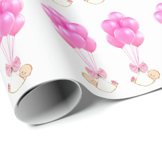 Twin Baby Girls Gift Wrapping Paper