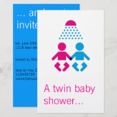Twin baby shower (Front/Back)