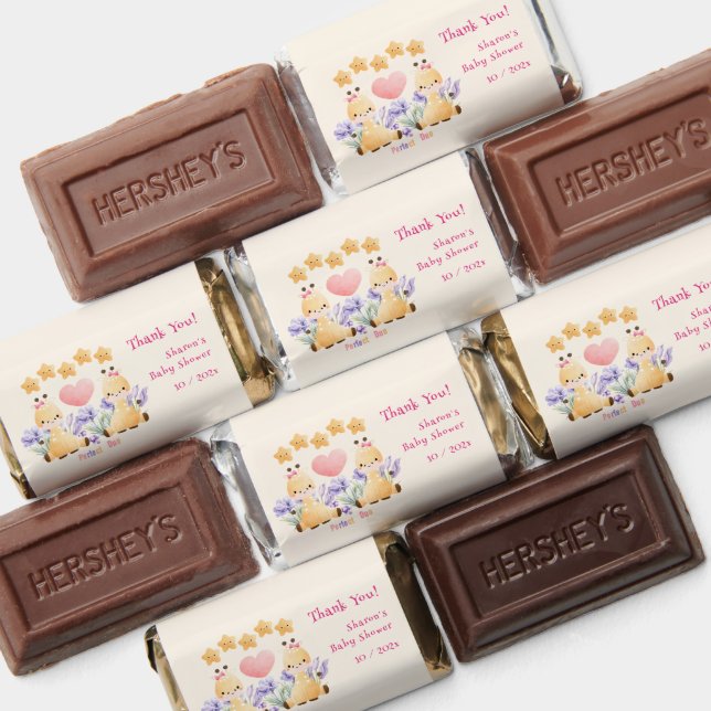 Twin Baby Shower | Cute Giraffe Baby Shower Hershey's Miniatures (Assorted)