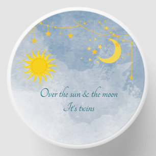Twin Baby Shower- Over the Sun and the Moon Mini Candle Favors