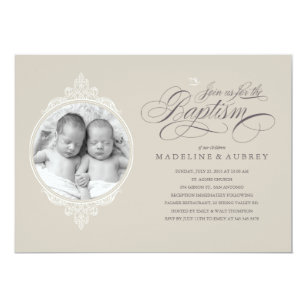 twins baptism christening invitations zazzle