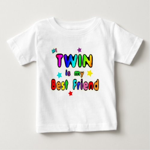 Twin Best Friend Baby T_Shirt