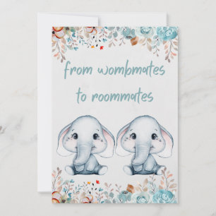 Twin Birthday Holiday Card