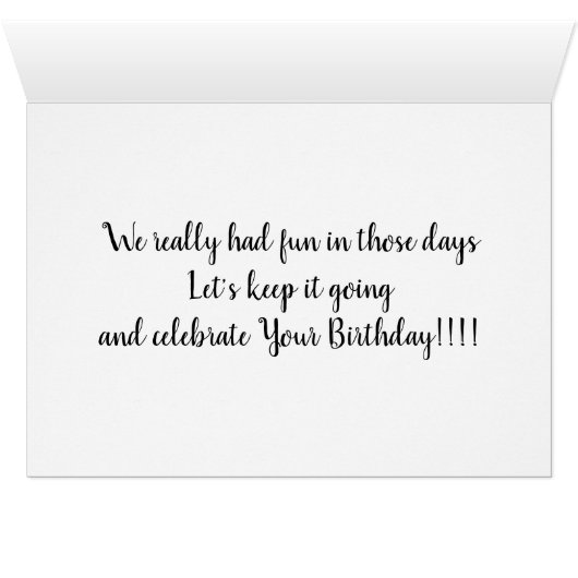 ***TWIN*** BIRTHDAY **REMINISCE ABOUT CHILDHOOD** (Inside Horizontal (Bottom))