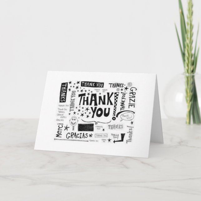 TWIN BIRTHDAY-THANK U FOR BEING MY BEST FRIEND THANK YOU CARD (Front)