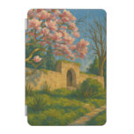 Twin Blossoms – Tranquil Garden Path Painting iPad Mini Cover