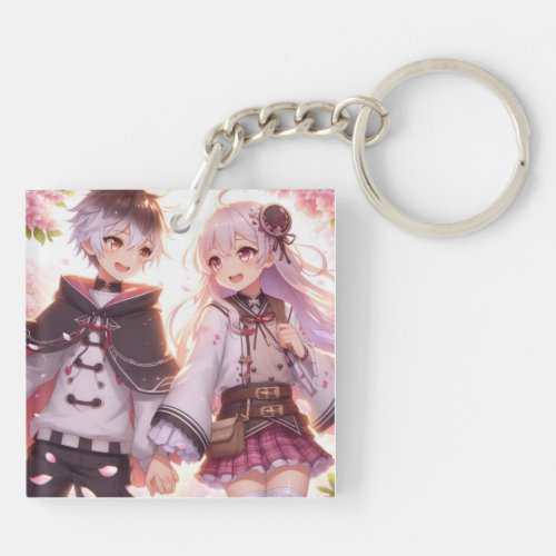 Twin Bonds Sibling Love Keychain